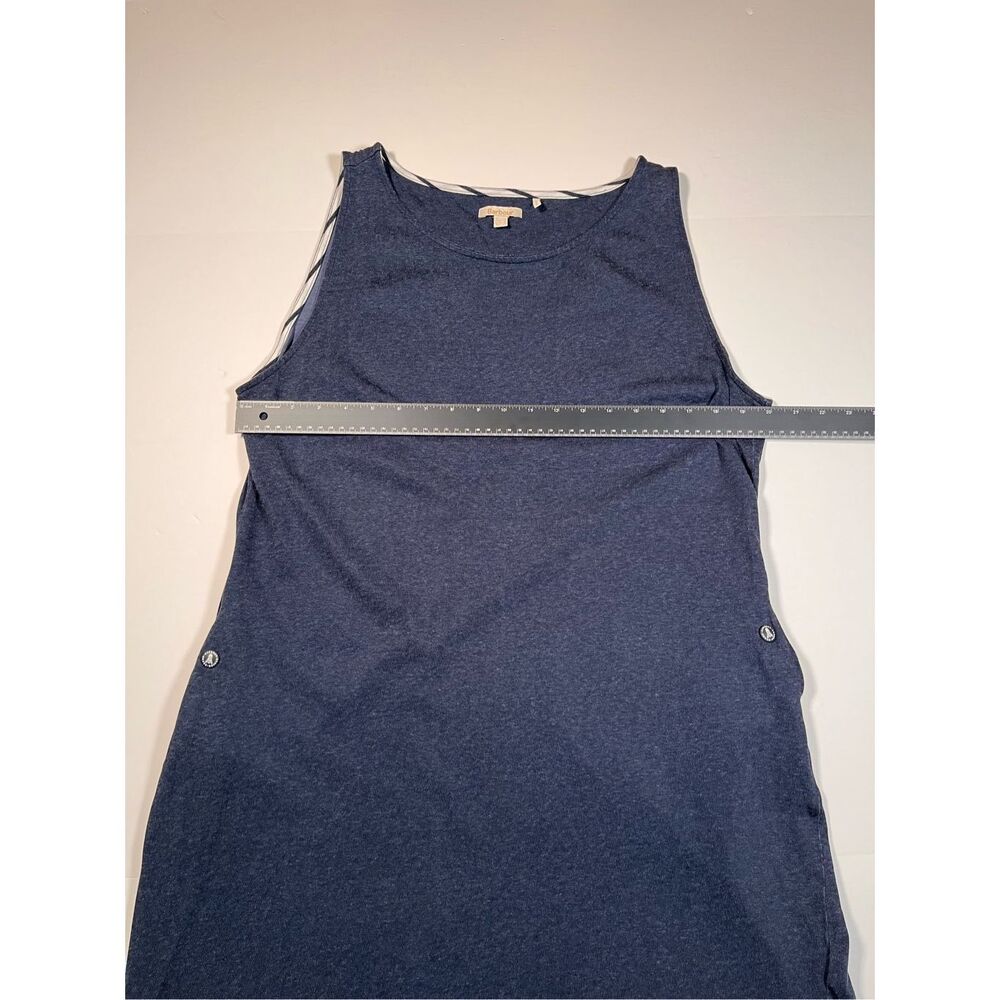 Barbour Dolostone Dress Navy Blue Sleeveless Pocket Dress Women US 14 UK 18 EUC - Picture 7 of 15